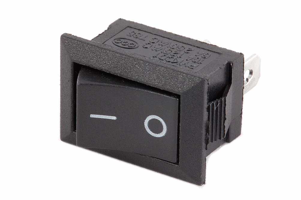 Switch On/Off 3A Negro